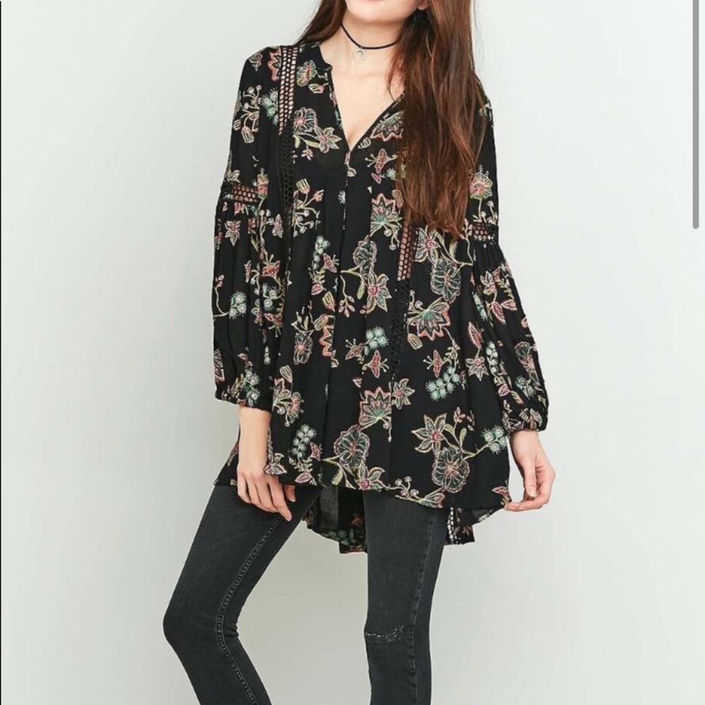 Free People Just the Two of Us babydoll top